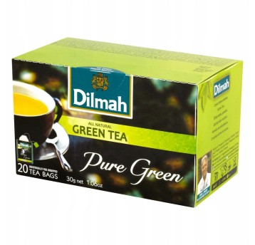 Herbata DILMAH zielona PURE GREEN TEA 20 kop.1,5g