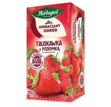 Herbata HERBAPOL truskawka z poziomką