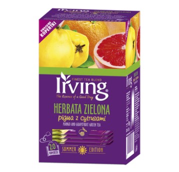 HERBATA IRVING PIGWA Z CYTRUSAMI ZIELONA (20)
