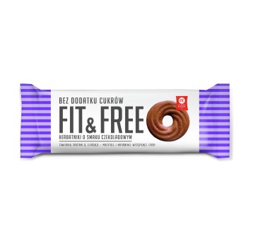 Herbatniki Fit&Free czekoladowe 120g Cukry Nyskie