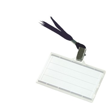 Identyfikator DONAU, z jedwabną taśmą, twardy, cz