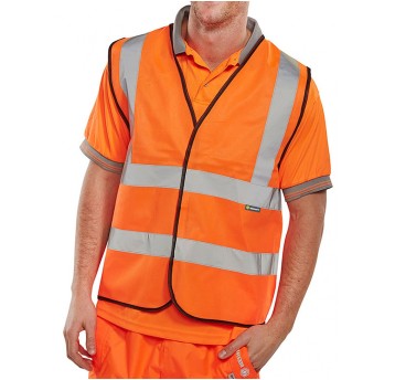 Kamizelka ostrzegawcza BEESWIFT, rozm. XXXL pomara