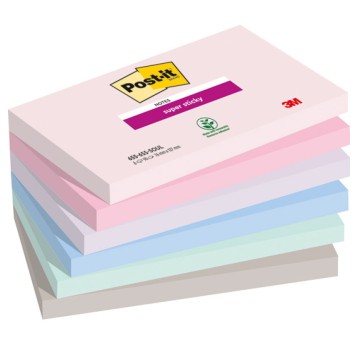 Karteczki Post-it® SS SOULFUL, 76x127mm 6x90 kart.