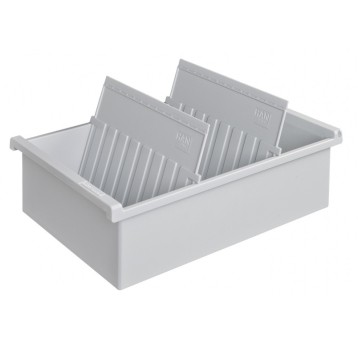 Kartoteka otwarta HAN Kartei, polistyren, A5, szar