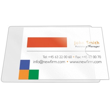 Kieszeń samoprzylepna Q-CONNECT, na wizytówki, ro