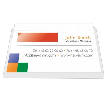 Kieszeń samoprzylepna Q-CONNECT, na wizytówki, ro