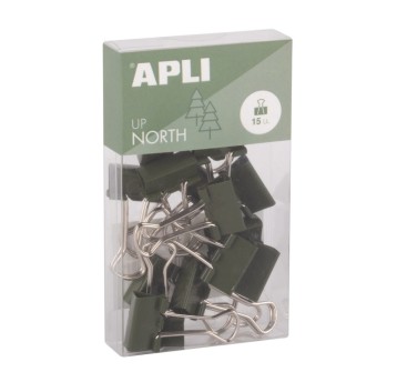 Klipy APLI Up North 19mm 15szt zawieszka khaki