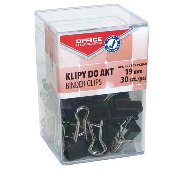 Klipy do dokumentów OFFICE PRODUCTS, 19mm, 30szt.
