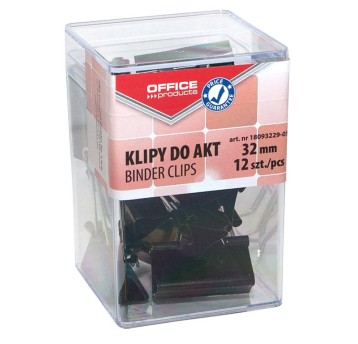 Klipy do dokumentów OFFICE PRODUCTS, 32mm, 12szt.