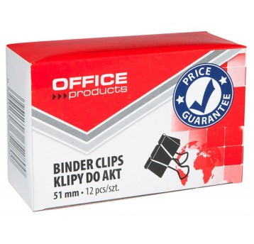Klipy do dokumentów OFFICE PRODUCTS, 51mm, 12szt.