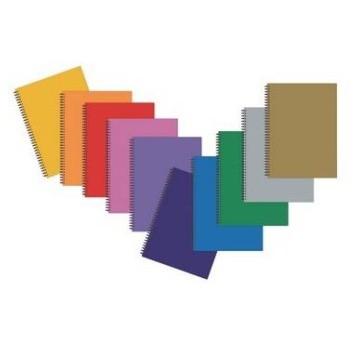 Kołobrulion A5 80k twarda oprawa spirala mix kolor