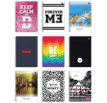 Kołonotatnik A4 100k kratka miękka oprawa INTERDR