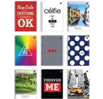 Kołonotatnik A4 120k kratka miękka oprawa INTERDR