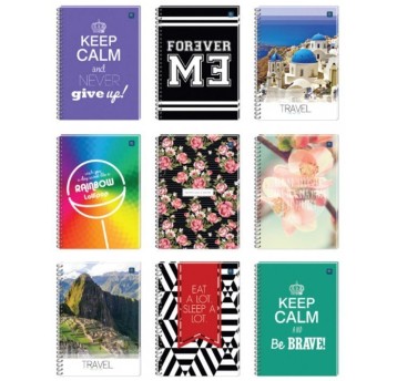 Kołonotatnik A4 80k kratka miękka oprawa INTERDRU