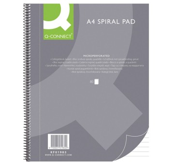 Kołonotatnik Q-CONNECT, A4, w linię, 80 kart., 70