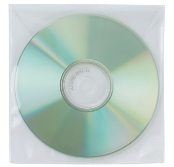 Koperty na płyty CD/DVD Q-CONNECT, 50szt., transp