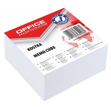 Kostka OFFICE PRODUCTS klejona, 85x85x40mm, biała