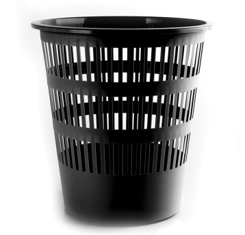 Kosz na śmieci DONAU, ażurowy, 12l, czarny