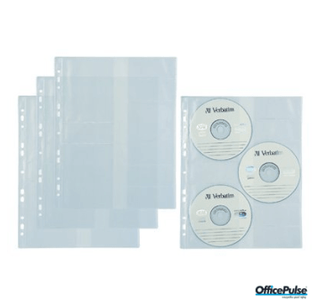 Koszulki A4 na 3 CD-R BIURFOL (10szt) ET-19