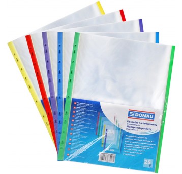Koszulki na dokumenty DONAU, PP, A4, krystal, 40mi