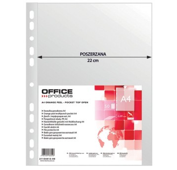 Koszulki na dokumenty OFFICE PRODUCTS, poszerzana