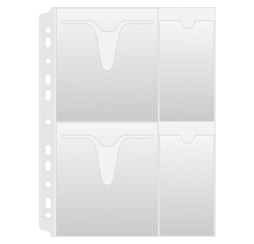 Koszulki na płyty CD/DVD DONAU, PP, A4, groszkowe