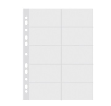 Koszulki na wizytówki DONAU, PP, A4krystal 60mikr.