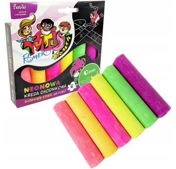 Kreda chodnikowa neonowa 6 kolorów GR-F06NT Tytus