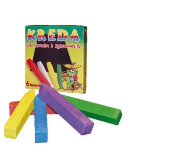 Kreda kolorowa 6szt.MAR-BOR B3