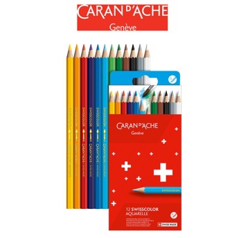 Kredki akwarelowe CARAN D'ACHE Swisscolor, karton