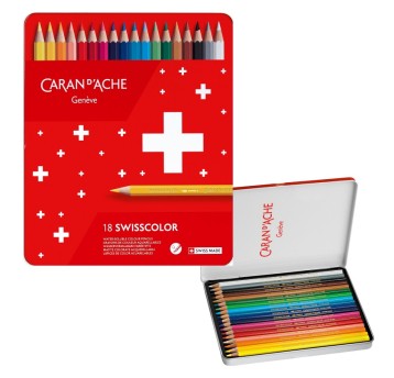 Kredki CARAN D'ACHE Swisscolor Aquarelle, z efekt