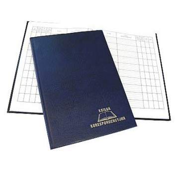 Książka korespondencyjna A4 192k - granat WARTA 1