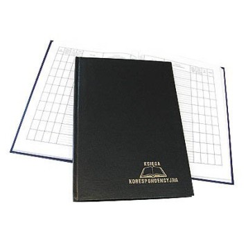Książka korespondencyjna A4 96 kartek - czarna WA