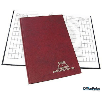 Książka korespondencyjna A4 96k - bordo WARTA 182