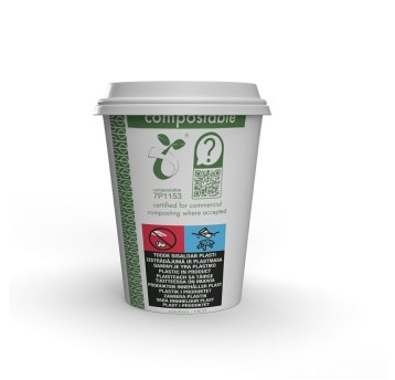 Kubki papierowe Green Leaf 250ml(50szt.)