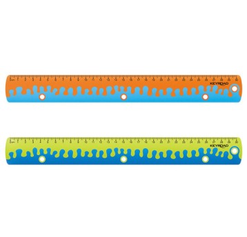 Linijka z uchwytem KEYROAD Coral, 30 cm, pakowane