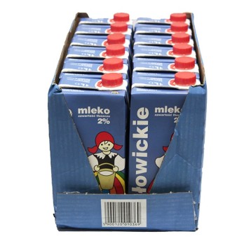 Łowickie mleko UHT 2% 12X1L