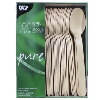 Łyżka jednorazowa drewniana 15,7cm