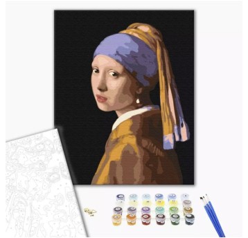 Malowanie po numerach BRUSHME, 40x50 cm, dziewczyn