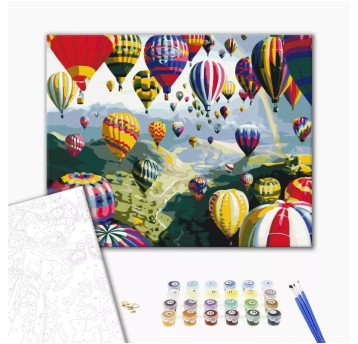 Malowanie po numerach BRUSHME, 40x50 cm, kolorowe