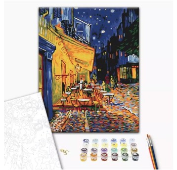 Malowanie po numerach BRUSHME, 40x50 cm, nocna