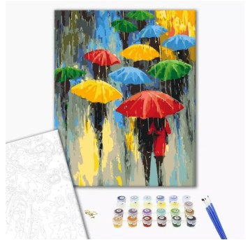 Malowanie po numerach BRUSHME, 40x50 cm, paleta de