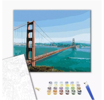 Malowanie po numerach BRUSHME, 40x50 cm, przez mos