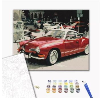 Malowanie po numerach BRUSHME, 40x50 cm, retro na