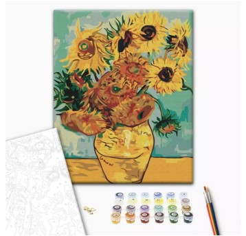 Malowanie po numerach BRUSHME, 40x50 cm, Słoneczni