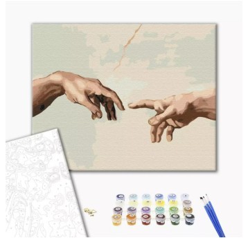 Malowanie po numerach BRUSHME, 40x50 cm, stworzeni