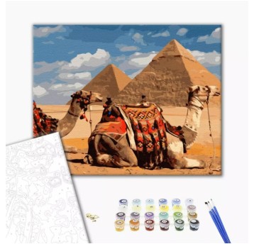 Malowanie po numerach BRUSHME, 40x50 cm, symbole E