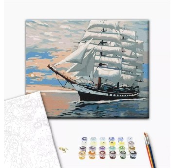 Malowanie po numerach BRUSHME, 40x50 cm, wiatr w ż