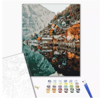 Malowanie po numerach BRUSHME, 40x50 cm, widok na