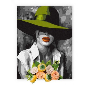 Malowanie po numerach IDEYKA&OCTO, 30x40cm,kobieta